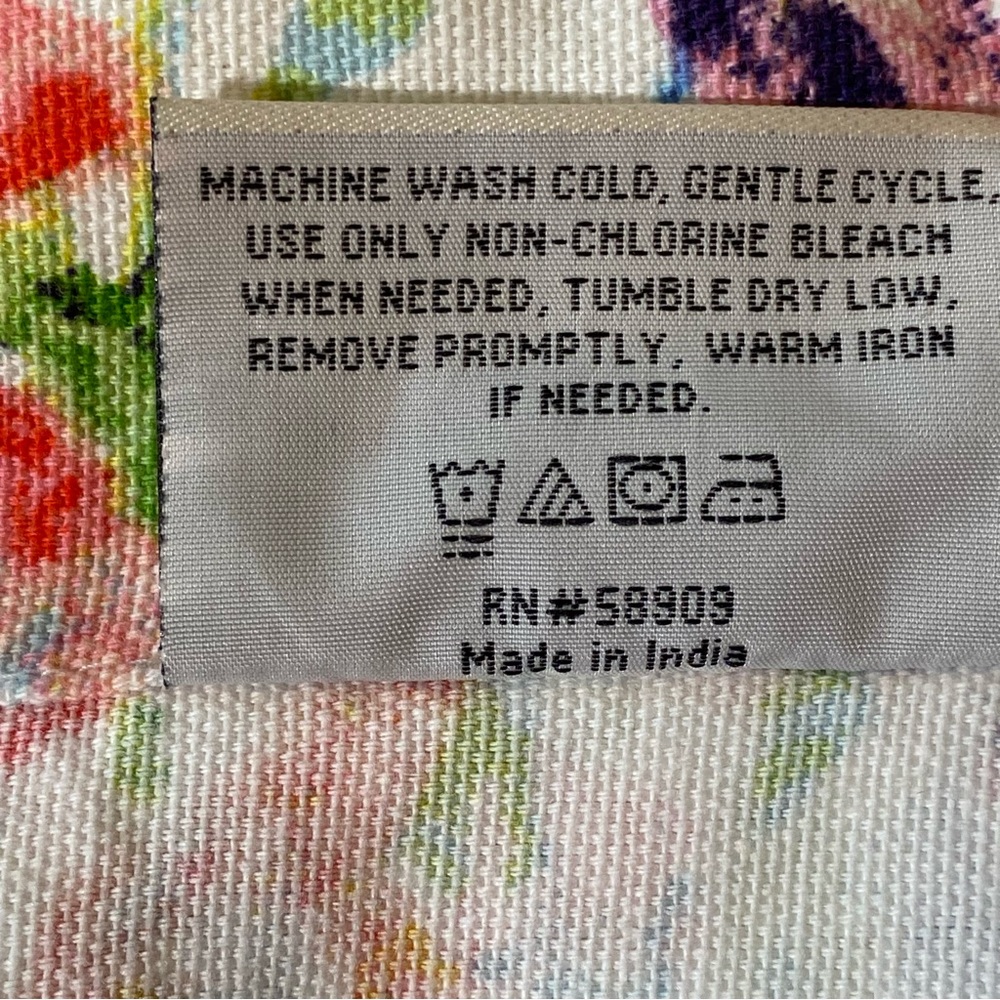 Colorful Cotton Shower Curtain - Picture 3 of 8